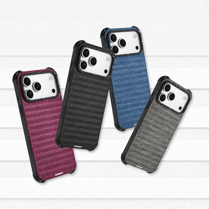 Apple iPhone 17 Pro Max Kılıf M-safe Şarj Özellikli Youngkit Canvas Serisi Kapak Siyah