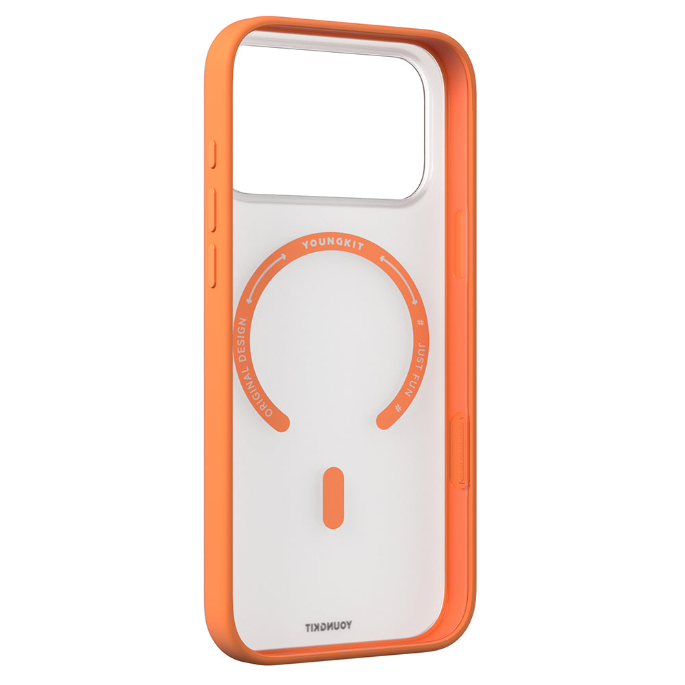 Apple iPhone 17 Pro Max Kılıf M-safe Şarj Özellikli Youngkit Clear Serisi Kapak Şeffaf