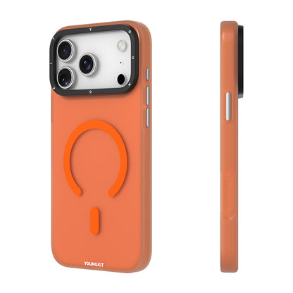 Apple iPhone 17 Pro Max Kılıf M-safe Şarj Özellikli Youngkit Hidden Sand Serisi Kapak Mavi