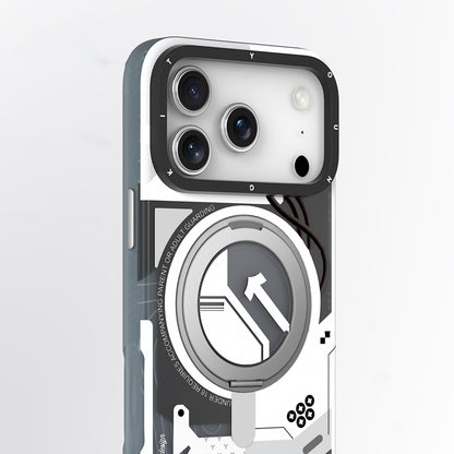 Apple iPhone 17 Pro Max Kılıf M-safe Şarj Özellikli Youngkit Starship Serisi Kapak Siyah