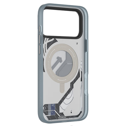 Apple iPhone 17 Pro Max Kılıf M-safe Şarj Özellikli Youngkit Starship Serisi Kapak Mavi