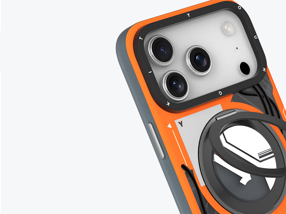 Apple iPhone 17 Pro Max Kılıf M-safe Şarj Özellikli Youngkit Starship Serisi Kapak Mavi