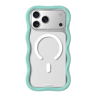 Apple iPhone 17 Pro Max Kılıf M-safe Şarj Özellikli Youngkit Wave Clear Serisi Kapak
