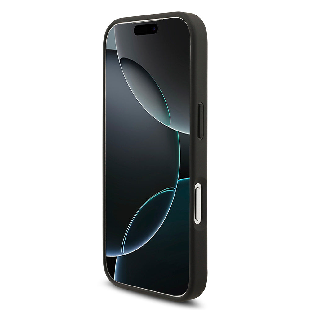 Apple iPhone 17 Pro Max Kılıf Mercedes Benz Orjinal Lisanslı M-safe Şarj Özellikli Hakiki Deri Nostaljik Yıldız Dizayn Kapak Siyah