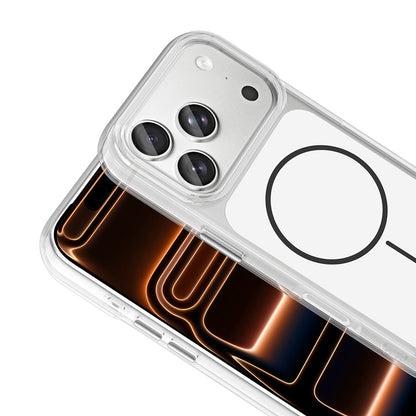 Apple iPhone 17 Pro Max Kılıf Metal Buton Tasarımlı Zore İkonik Sert Silikon Kapak Beyaz