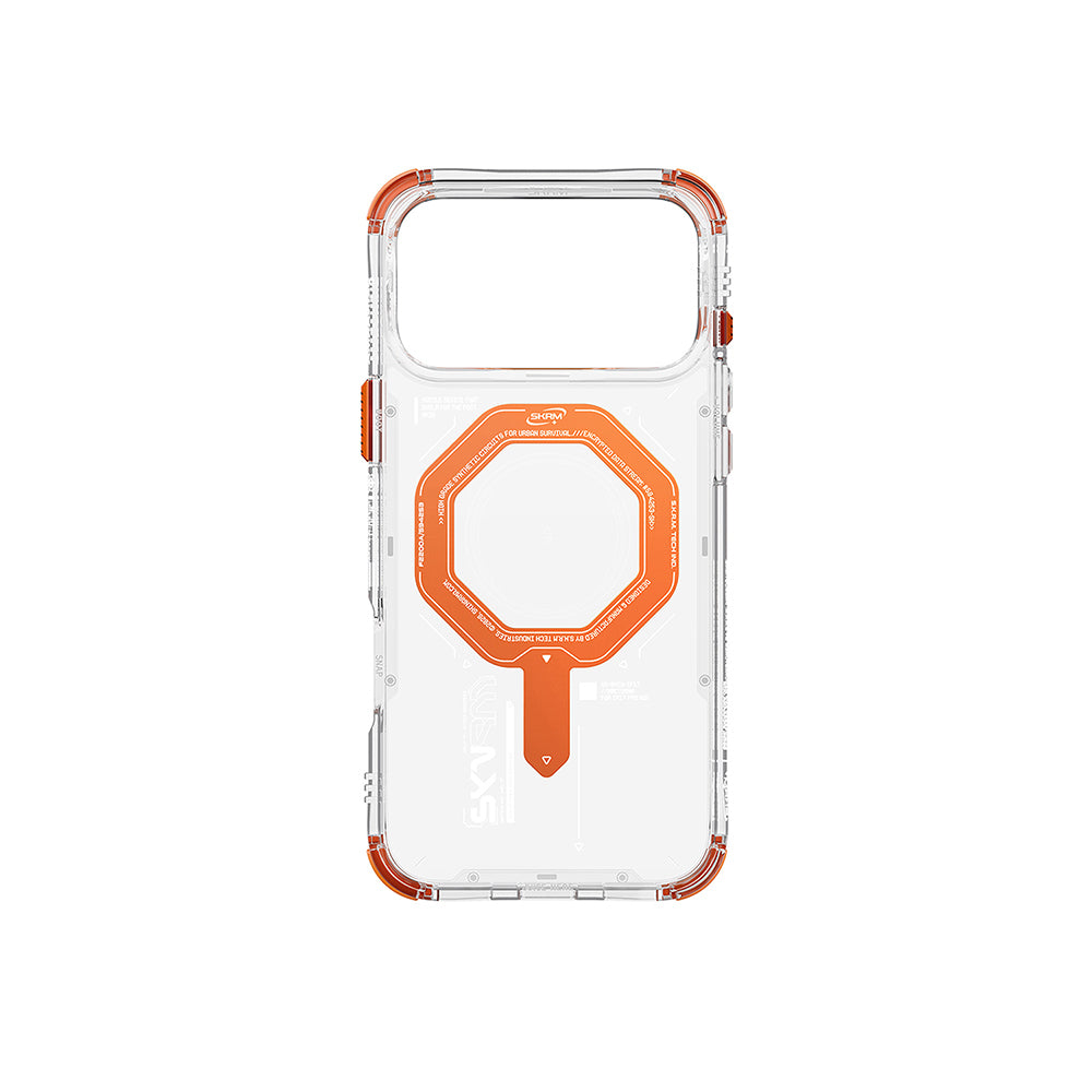 Apple iPhone 17 Pro Max Kılıf SkinArma M-safe Şarj Özellikli Airbag Tasarımlı Magma Kapak Füme