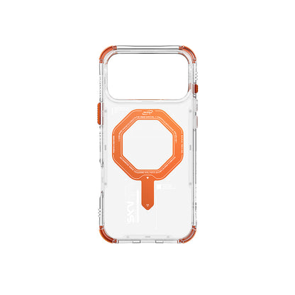 Apple iPhone 17 Pro Max Kılıf SkinArma M-safe Şarj Özellikli Airbag Tasarımlı Magma Kapak Mavi