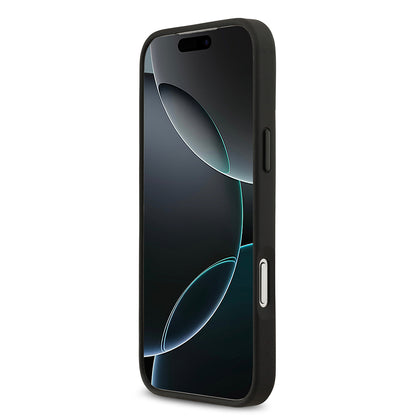 Apple iPhone 17 Pro Max Kılıf TUMI Orjinal Lisanslı Deri Dikey Kartlıklı Kapak Siyah