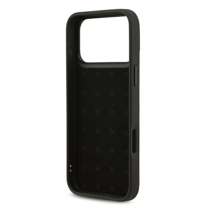 Apple iPhone 17 Pro Max Kılıf TUMI Orjinal Lisanslı Deri Dikey Kartlıklı Kapak Siyah