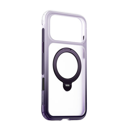 Apple iPhone 17 Pro Max Kılıf Wiwu AS-204 AeroShield Aurora Ultra Serisi M-safe Şarj Özellikli Airbag Tasarımlı Standlı Kapak