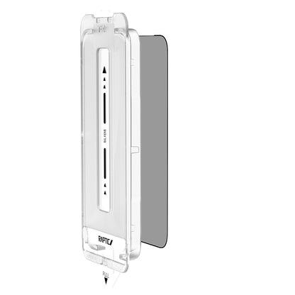 Apple iPhone 17 Pro Max Raptic Air Glass 2.5D Privacy Hayalet Ekran Koruyucu 2 Adet + Kolay Uygulama Aparatlı Siyah