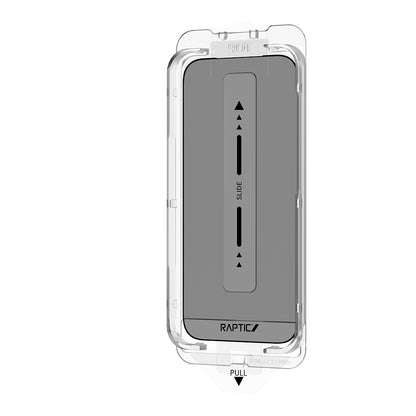 Apple iPhone 17 Pro Max Raptic Air Glass 2.5D Privacy Hayalet Ekran Koruyucu 2 Adet + Kolay Uygulama Aparatlı Siyah