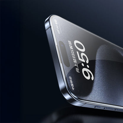 Apple iPhone 17 Pro Max Wiwu SQ-008 Oleofobik Easy Install Darbeye Karşı Dayanıklı Temperli Cam Ekran Koruyucu + Kolay Uygulama Aparatlı Şeffaf