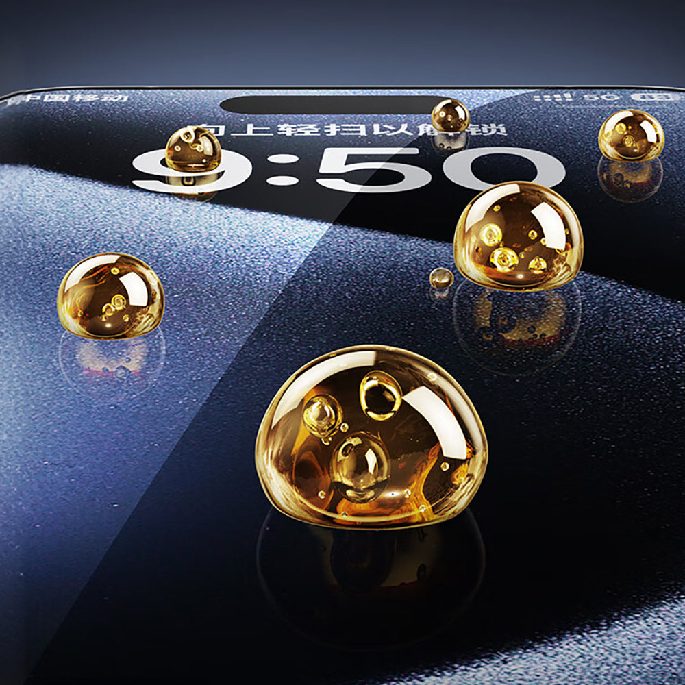 Apple iPhone 17 Pro Max Wiwu SQ-008 Oleofobik Easy Install Darbeye Karşı Dayanıklı Temperli Cam Ekran Koruyucu + Kolay Uygulama Aparatlı Şeffaf