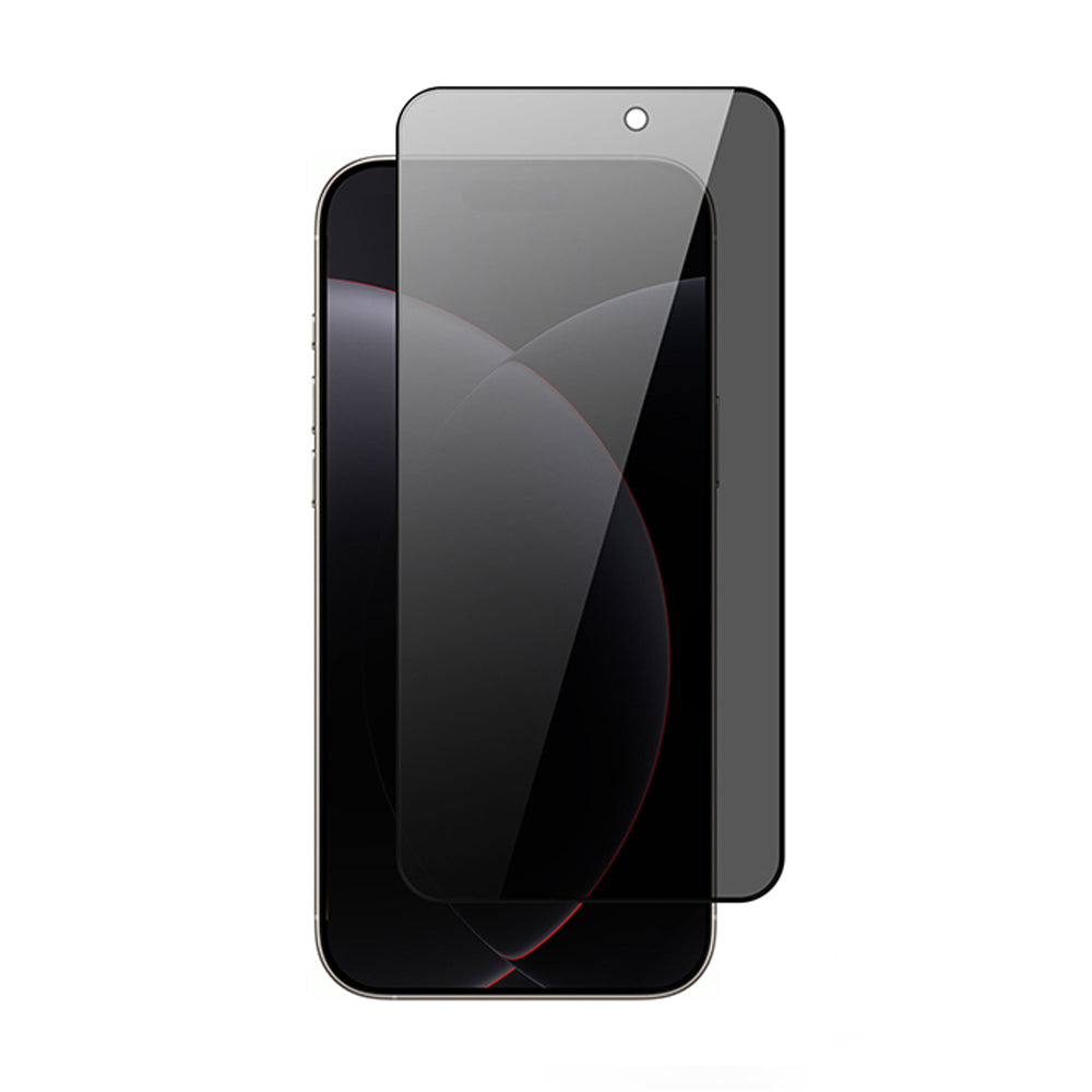 Apple iPhone 17 Pro Max Zore Rika Premium Privacy Temperli Cam Ekran Koruyucu Siyah