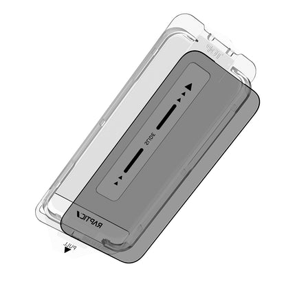 Apple iPhone 17 Pro Raptic Air Glass 2.5D Privacy Hayalet Ekran Koruyucu 2 Adet + Kolay Uygulama Aparatlı Siyah