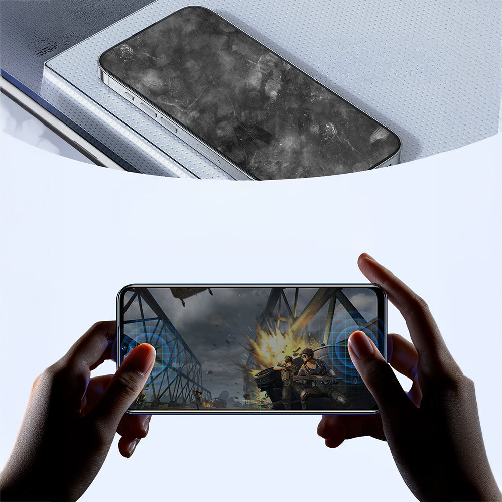 Apple iPhone 17 Pro Raptic Air Glass 2.5D Privacy Hayalet Ekran Koruyucu 2 Adet + Kolay Uygulama Aparatlı Siyah