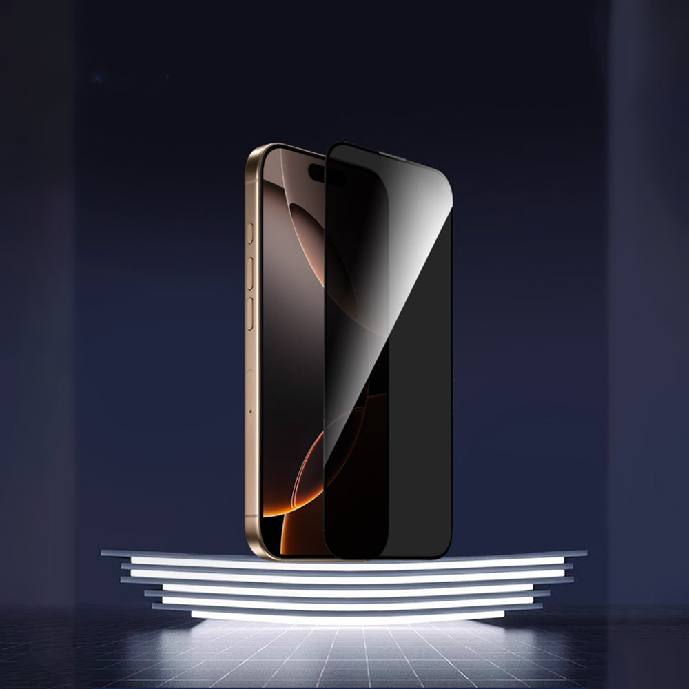 Apple iPhone 17 Pro Wiwu GT-028 iPrivacy Temperli Cam Ekran Koruyucu Siyah