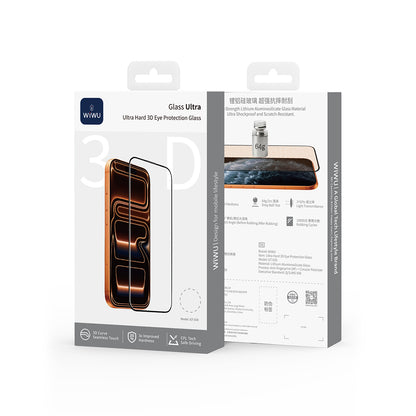 Apple iPhone 17 Pro Wiwu GT-030 3D Çizilmeye Dayanıklı Temperli Cam Ekran Koruyucu