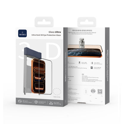 Apple iPhone 17 Pro Wiwu GT-032 Glass Ultra Serisi 3D Polarize Ekran Koruyucu Cam + Kolay Uygulama Aparatı