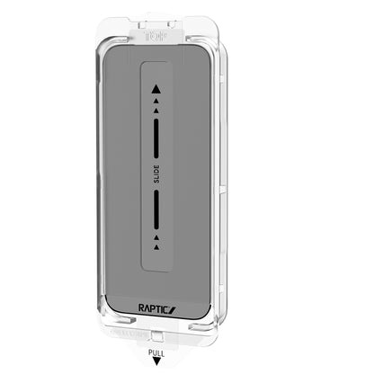 Apple iPhone 17 Raptic Air Glass 2.5D Privacy Hayalet Ekran Koruyucu 2 Adet + Kolay Uygulama Aparatlı Siyah