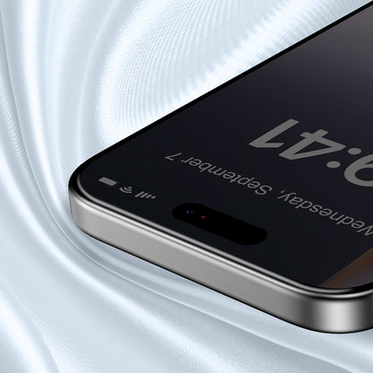 Apple iPhone 17 Raptic Air Glass 2.5D Privacy Hayalet Ekran Koruyucu 2 Adet + Kolay Uygulama Aparatlı Siyah