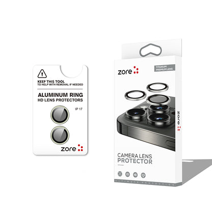 Apple iPhone 17 Zore CL-12 Premium Safir Parmak İzi Bırakmayan Anti-Reflective Kamera Lens Koruyucu Açık Yeşil