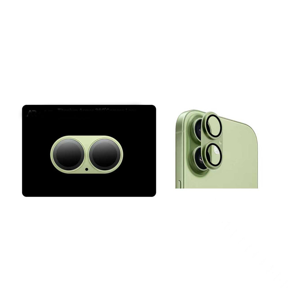 Apple iPhone 17 Zore CL-20 Kamera Lens Koruyucu Yeşil