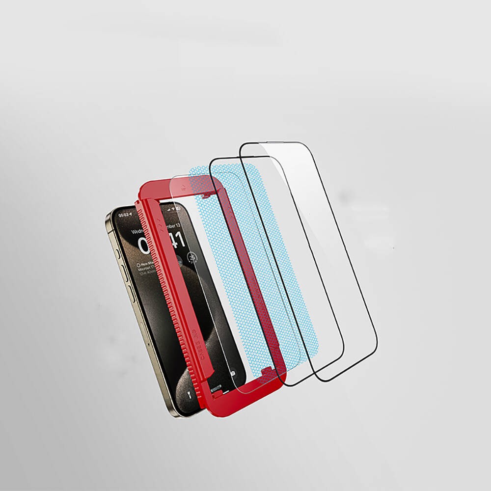 Apple iPhone 17E Casebang Clear HD Ekran Koruyucu + Kolay Uygulama Aparatı