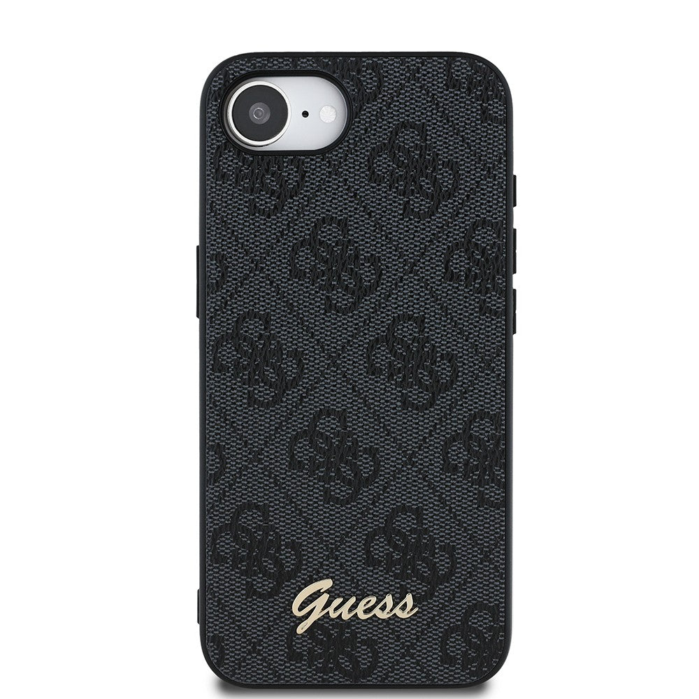 Apple iPhone 17E Kılıf Guess Orjinal Lisanslı 4G Desenli Script Metal Logolu Kapak
