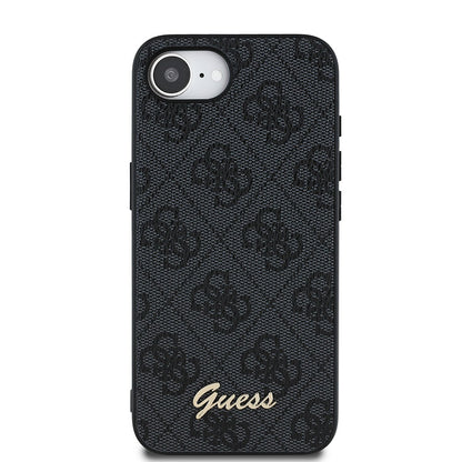 Apple iPhone 17E Kılıf Guess Orjinal Lisanslı 4G Desenli Script Metal Logolu Kapak