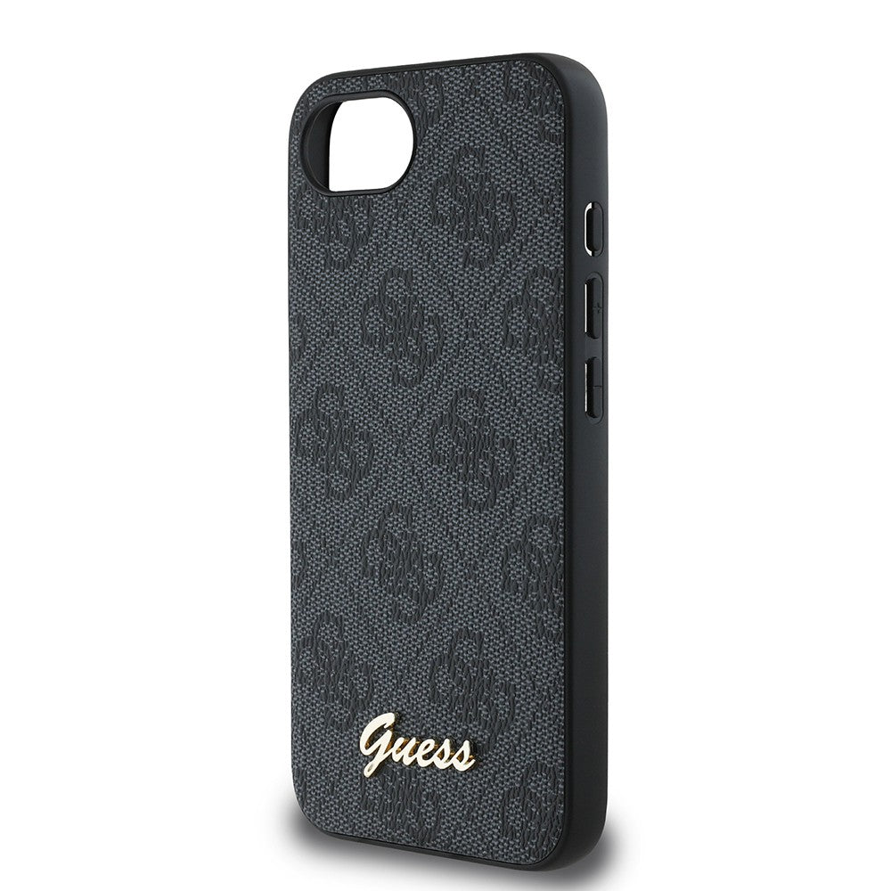 Apple iPhone 17E Kılıf Guess Orjinal Lisanslı 4G Desenli Script Metal Logolu Kapak