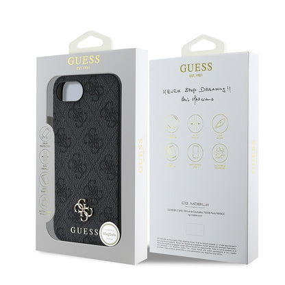 Apple iPhone 17E Kılıf Guess Orjinal Lisanslı M-safe Şarj Özellikli Small 4G Classic Kapak