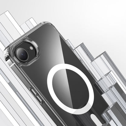 Apple iPhone 17E Kılıf M-safe Şarj Özellikli Şeffaf Sert PC Zore Embos Kapak