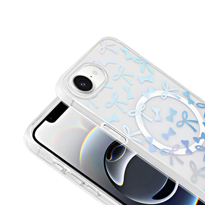Apple iPhone 17E Kılıf M-Safe Şarj Özellikli Şeffaf Zore Folk Sert Kapak