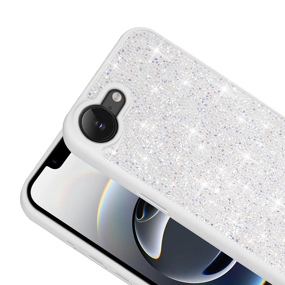 Apple iPhone 17E Kılıf Parlak Taşlı Tasarım Zore Pırlanta Kapak