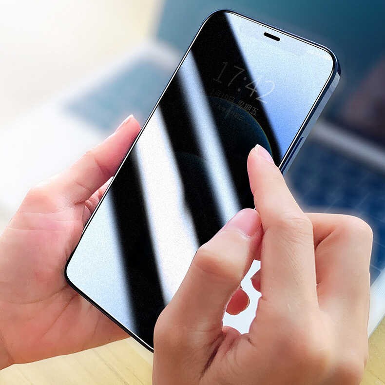 Apple iPhone 17E Zore Rika Premium Privacy Temperli Cam Ekran Koruyucu