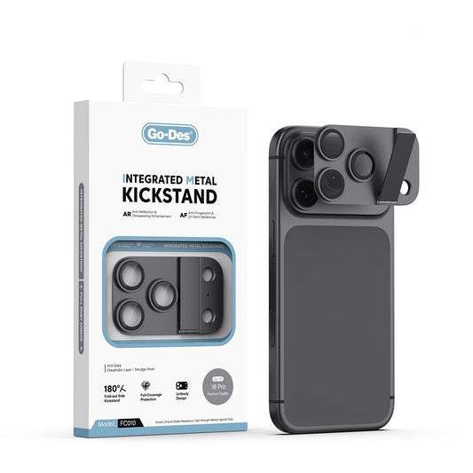 Apple iPhone 18 Pro Go Des CL-23 Anti Reflective Standlı Kamera Lens Koruyucu