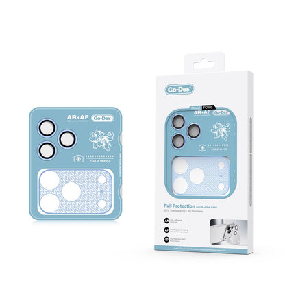 Apple iPhone 18 Pro Go Des FC009 Titanyum Serisi Anti Reflective 2in1 Kamera Lens Koruyucu