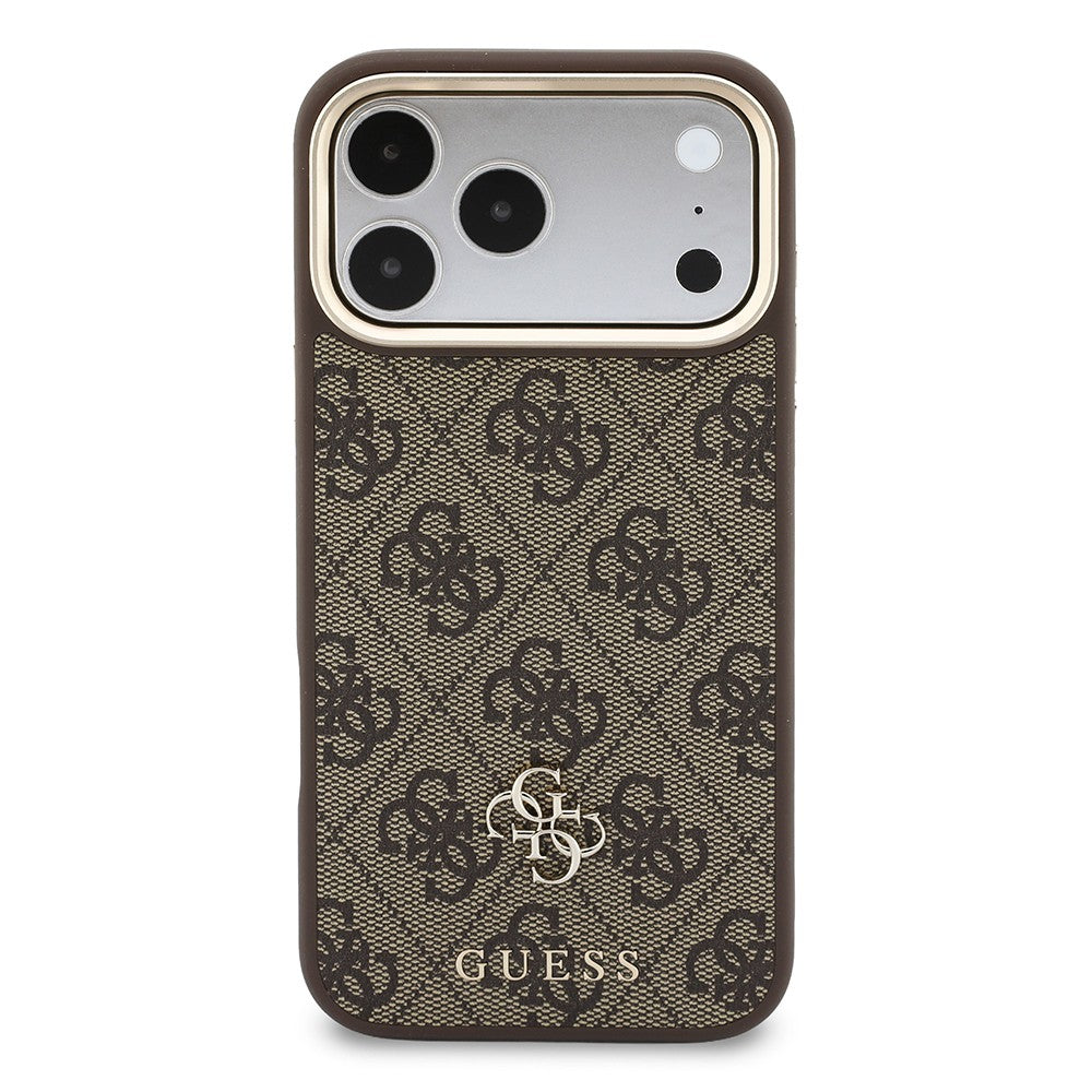 Apple iPhone 18 Pro Guess Orjinal Lisanslı 4G ve Yazı Logolu Kılıf + Kartlık + Askı İpi 3in1 Aksesuar Seti