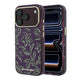 Apple iPhone 18 Pro Kılıf Karl Lagerfeld Orjinal Lisanslı M-safe Şarj Özellikli Gold Metal Kamera Çerçeveli Çiçek Tasarımlı Kapak