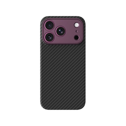 Apple iPhone 18 Pro Kılıf M-safe Şarj Özellikli 1500D Aramid Fiber Lens Korumalı Amazingthing Titan Max Serisi Karbon Kapak