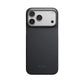 Apple iPhone 18 Pro Kılıf M-safe Şarj Özellikli 1500D Aramid Karbon Fiber Pitaka Ultra-Slim Classic Serisi Black-Grey Twill Kapak