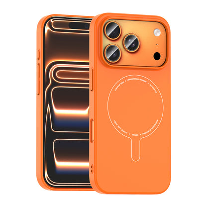 Apple iPhone 18 Pro Kılıf M-Safe Şarj Özellikli Kamera Korumalı Zore Elio Sert PC Kapak