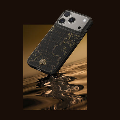 Apple iPhone 18 Pro Kılıf M-safe Şarj Özellikli Karbon Fiber Tasarımlı Benks ArmorEdge Air Navigator Kevlar Kapak