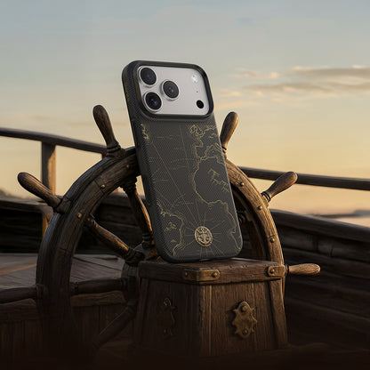 Apple iPhone 18 Pro Kılıf M-safe Şarj Özellikli Karbon Fiber Tasarımlı Benks ArmorEdge Air Navigator Kevlar Kapak