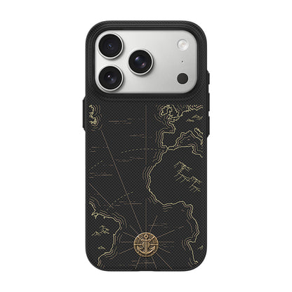 Apple iPhone 18 Pro Kılıf M-safe Şarj Özellikli Karbon Fiber Tasarımlı Benks ArmorEdge Air Navigator Kevlar Kapak