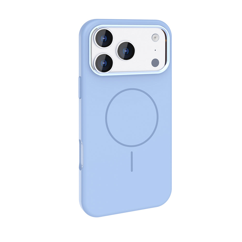 Apple iPhone 18 Pro Kılıf M-Safe Şarj Özellikli Metal Kamera Çerçeveli Zore Edi Silikon Kapak