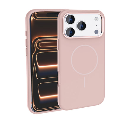 Apple iPhone 18 Pro Kılıf M-Safe Şarj Özellikli Metal Kamera Çerçeveli Zore Edi Silikon Kapak