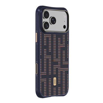 Apple iPhone 18 Pro Kılıf M-safe Şarj Özellikli Raptic Aramid Dual Grid Serisi Karbon Kapak